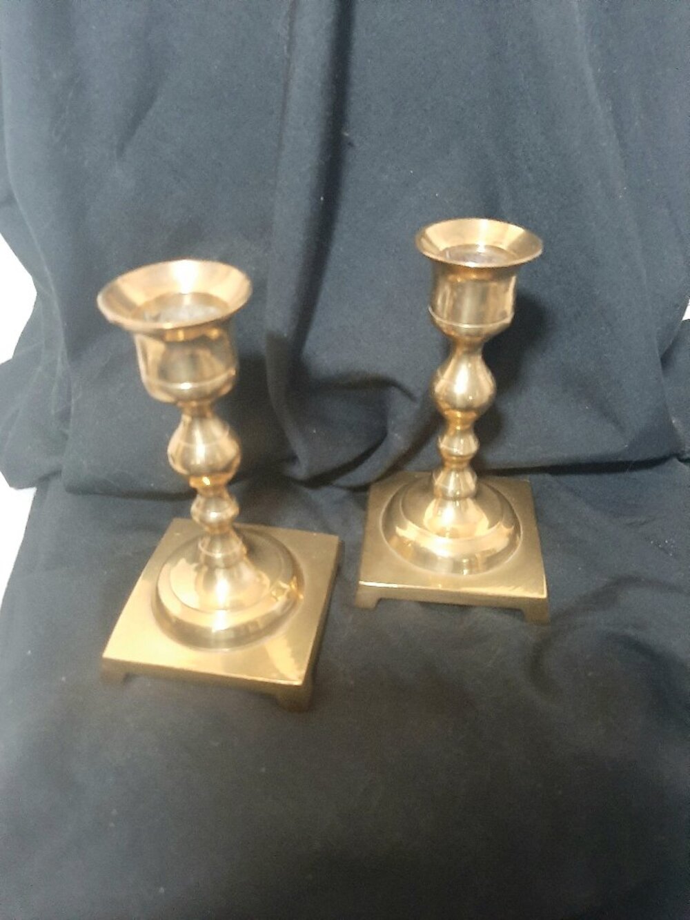 Vintage Solid brass traditional style Taper Candle holders